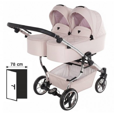 wózek bliźniaczy - Junama Duo V3 4w1 Rosa Eco - galeria