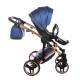 JUNAMA Diamond FLUO LINE wózek 3w1 01 niebieski Blue 