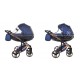JUNAMA Diamond FLUO LINE wózek 3w1 01 niebieski Blue 
