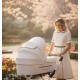 Baby Fashion ISABELL 2w1 – elegancki wózek retro biały, duże koła