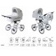 Baby Fashion ISABELL 3w1 – wózek dziecięcy w stylu retro jasny beżu, beige retro pram