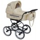 Baby Fashion ISABELL 3w1 – wózek dziecięcy w stylu retro jasny beżu, beige retro pram