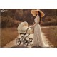 Baby Fashion ISABELL 3w1 – wózek dziecięcy w stylu retro jasny beżu, beige retro pram