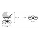 Baby Fashion Isabell 3w1 – wózek dziecięcy w stylu retro – classic retro stroller