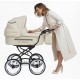 Baby Fashion ISABELL 2w1 – klasyczny wózek dla dziecka w kolorze beżowym (Beige pram)