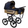 Retro wózek 2w1 Baby Fashion Isabell Navy Gold 06