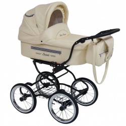 ISABELL 04 beige cream  – wózek dziecięcy 4w1 w detalach w beżu