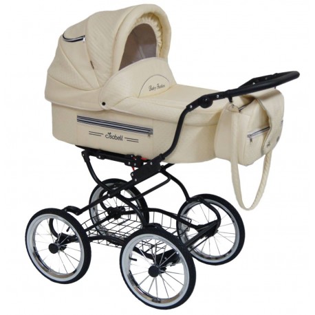 ISABELL 04 beige cream  – wózek dziecięcy 4w1 w detalach w beżu