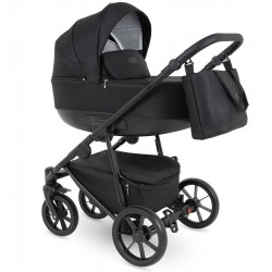 Czarny Wózek 3w1 Camarelo Alterro 08 z fotelikiem Cosmo 