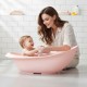 Różowa Wanienka Dla Dziecka Z Leżaczkiem Dla Niemowlaka Colibro Spa 2w1 Crystal Pink