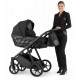 Wózek Dziecięcy 2w1 Natoni Abis Pitch Black Czarny