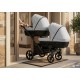Kunert Ivento Duo- wózek bliźniaczy 3w1 jeden za drugim  - 06 Eco dove grey