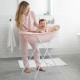 Różowa Wanienka Dziecięca Ze Stelażem i Leżaczkiem Dla Niemowlaka Colibro SPA 2w1 Crystal Pink