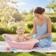 Różowa Wanienka Dziecięca Ze Stelażem i Leżaczkiem Dla Niemowlaka Colibro SPA 2w1 Crystal Pink