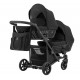 Kunert Ivento Duo- wózek bliźniaczy 3w1 jeden za drugim  - 06 Eco dove grey