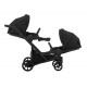 Kunert Ivento Duo- wózek bliźniaczy 3w1 jeden za drugim  - 06 Eco dove grey
