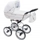 Zjawiskowy Biały Wózek Dziecięcy Retro 1w1 Baby Fashion Renee R-1 White sama gondola