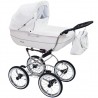 Biały Wózek Dziecięcy Retro 1w1 Gondola Baby Fashion Renee R-1 