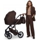 Wózek dziecięcy 3w1 - Junama Termo Ellegante Brązowy - Chocolate pram 05