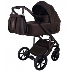 Wózek dziecięcy 3w1 - Junama Termo Ellegante Brązowy - Chocolate pram 05