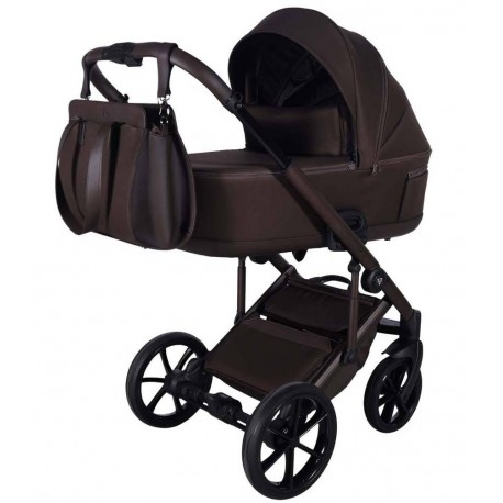 Wózek dziecięcy 3w1 - Junama Termo Ellegante Brązowy - Chocolate pram 05