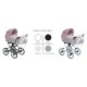 Scarlett BW-5 – pełny zestaw wózek dziecięcy 3w1 retro design