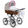 Wózek retro 3w1 Baby Fashion Scarlett naturalna wiklina NW-2