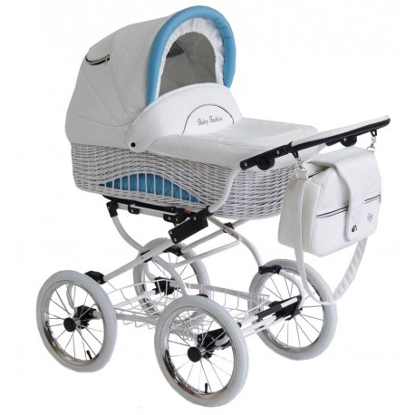 Wózek retro 3w1 Baby Fashion Scarlett - kolor biały - galeria