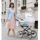 Baby Fashion Wózek dziecięcy Scarlett BW-6 – klasyczna biel i szarość