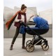 Adbor OXV-3D Wózek 3w1 wielofunkcyjny - blue pram travel system