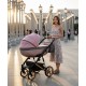 Adbor OXV-3D – zdjęcia wózka dziecięcego 3w1  w kolorze jasnego różu 07 pink pram