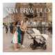 Brav Duo - Wózek bliźniaczy 3w1 - wózek rok po roku - wąski 