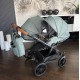 Adbor Duo Lux Sage Mist – wózek bliźniaczy 2w1 szałwiowa zieleń