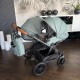 Adbor Duo Lux Sage Mist 4w1 – szałwiowy wózek dla bliźniąt