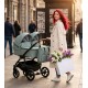 Adbor Duo Lux Silver Grey 4w1 – szary wózek dla bliźniąt