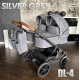 Adbor Duo Lux Silver Grey 4w1 – szary wózek dla bliźniąt