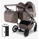 JUNAMA DUO V4 3w1 Beige 02 – wózek bliźniaczy z fotelikami i jego funkcje