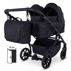 JUNAMA DUO V4 Black 04 – detale i funkcje wózka bliźniaczego 3w1