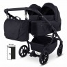 Junama Duo V4 wózek bliźniaczy 3w1 Czarny 04