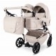 JUNAMA DUO V4 Beige 02 – detale i funkcje wózka bliźniaczego 2w1