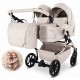JUNAMA DUO V4 Beige 02 – detale i funkcje wózka bliźniaczego 2w1