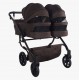 Junama Duo V4 wózek bliźniaczy 2w1 Sage 06 - twin stroller side by side