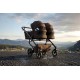 Junama Duo V4 wózek bliźniaczy 2w1 Sage 06 - twin stroller side by side