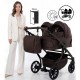 Junama Duo V4 wózek bliźniaczy 2w1 Sage 06 - twin stroller side by side