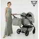 Junama Duo V4 wózek bliźniaczy 2w1 Sage 06 - twin stroller side by side