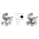 Wózek retro 3w1 Baby Fashion Scarlett - kolor biały - galeria