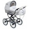 Wózek 4w1 Baby Fashion Scarlett Bw-6 biało szary