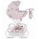 Junama Fleur Mini Pink - detale wózka dla lalek 