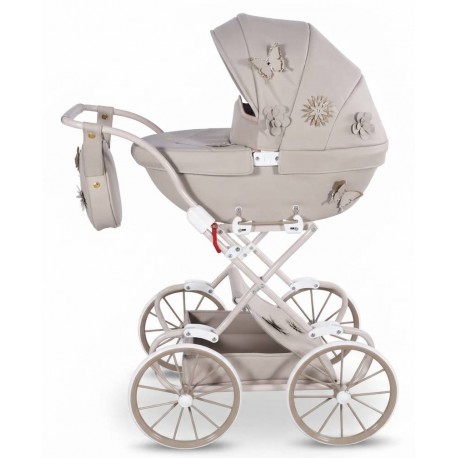 Junama Fleur Mini Beige - zobacz wózek dla lalek 