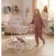 Junama Fleur Mini Pink - detale wózka dla lalek 
